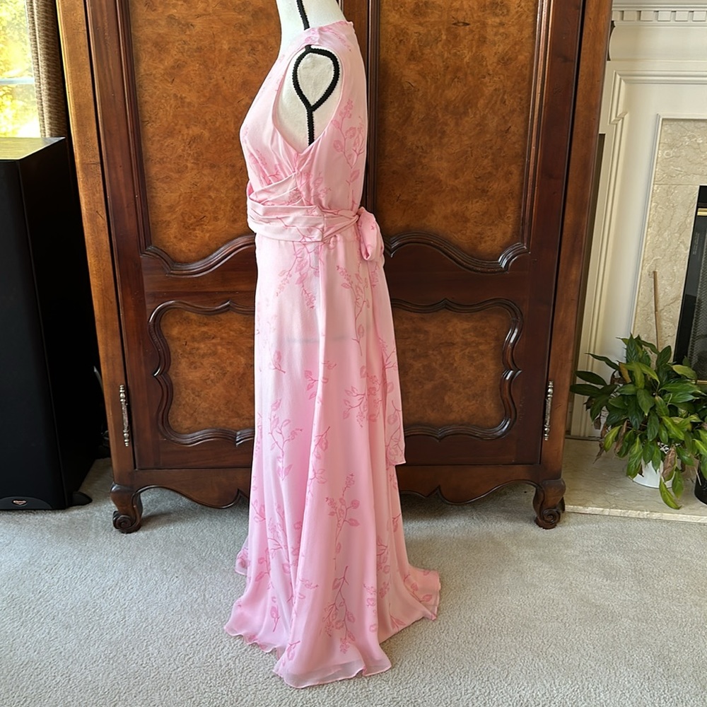 Adrianna Papell Silk Sleeveless Maxi Dress - Picture 5 of 13